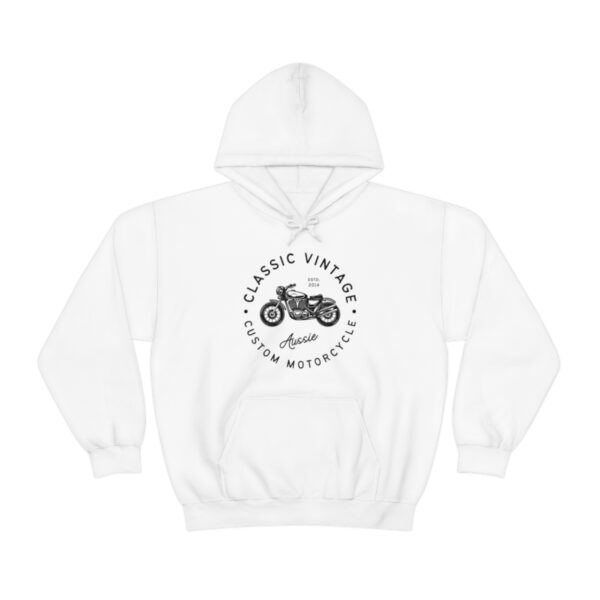 Classic Motorcycle Hoodie, Motorcycle Hooded Sweatshirt, Vintage Motorcycle Hoodie - Image 4