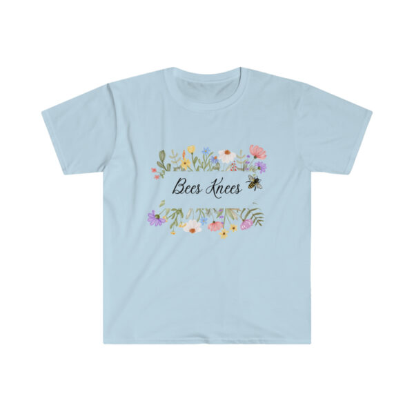 Flower tshirt, Floral Gift, Flower tee, Bees shirt, graphic tshirt, gift for her, Wildflowers Tee, Womens Tshirt - Image 4