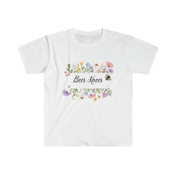 Flower tshirt, Floral Gift, Flower tee, Bees shirt, graphic tshirt, gift for her, Wildflowers Tee, Womens Tshirt - Image 5