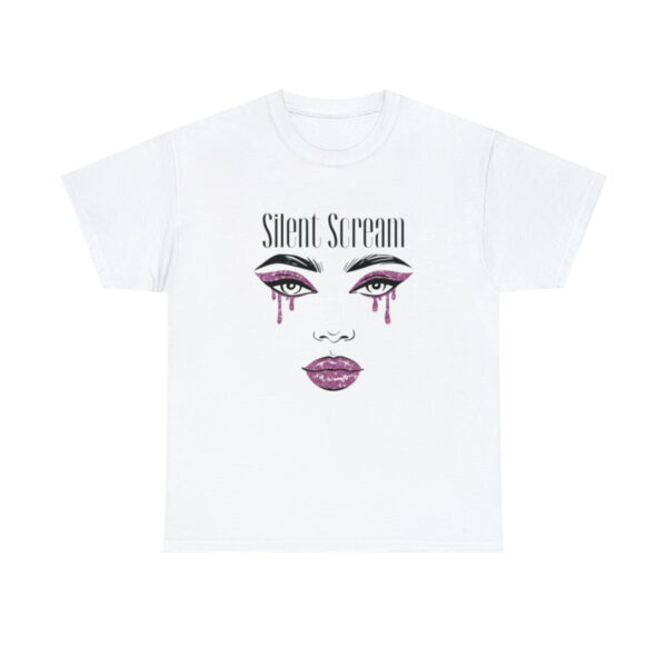Silent Scream, Unique shirt design, Gift for her, Gift For Him, Quirky shirt, Minimalist Shirt, Mother's Day Gift - Image 3