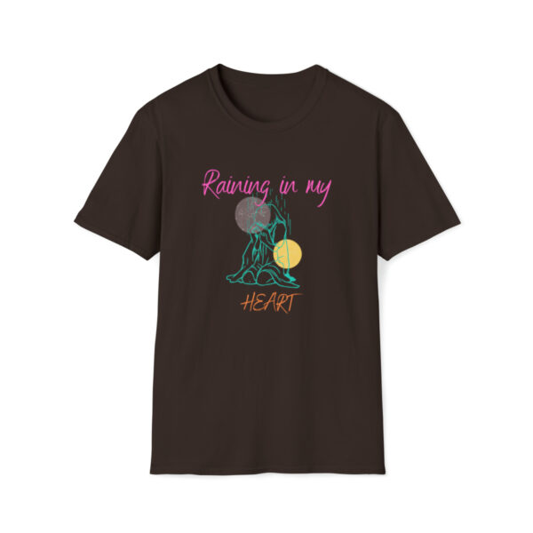 Raining In My Heart, Minimalist Tee, Anxiety, Depression, Support Shirt, Therapist Shirt, Matching Friends Tee, Quirky Tshirt - Image 9