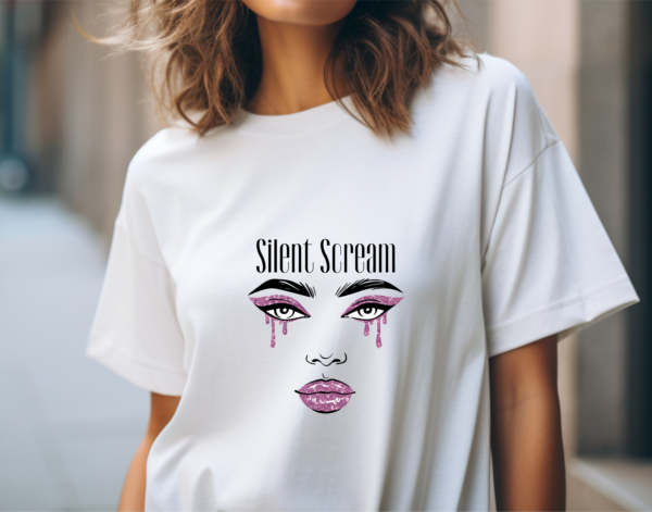 Silent Scream, Unique shirt design, Gift for her, Gift For Him, Quirky shirt, Minimalist Shirt, Mother's Day Gift