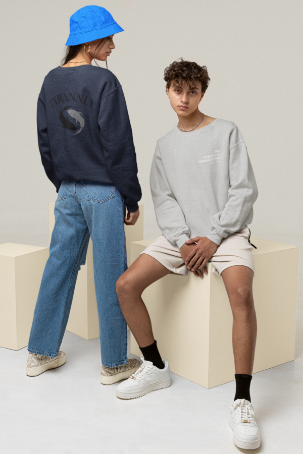 Tyrannia Empowering Sweatshirt Tyranny Of The Minority Latin Phrase Minimal Inspirational Urban Streetwear Cozy Winter Pullover - Image 16