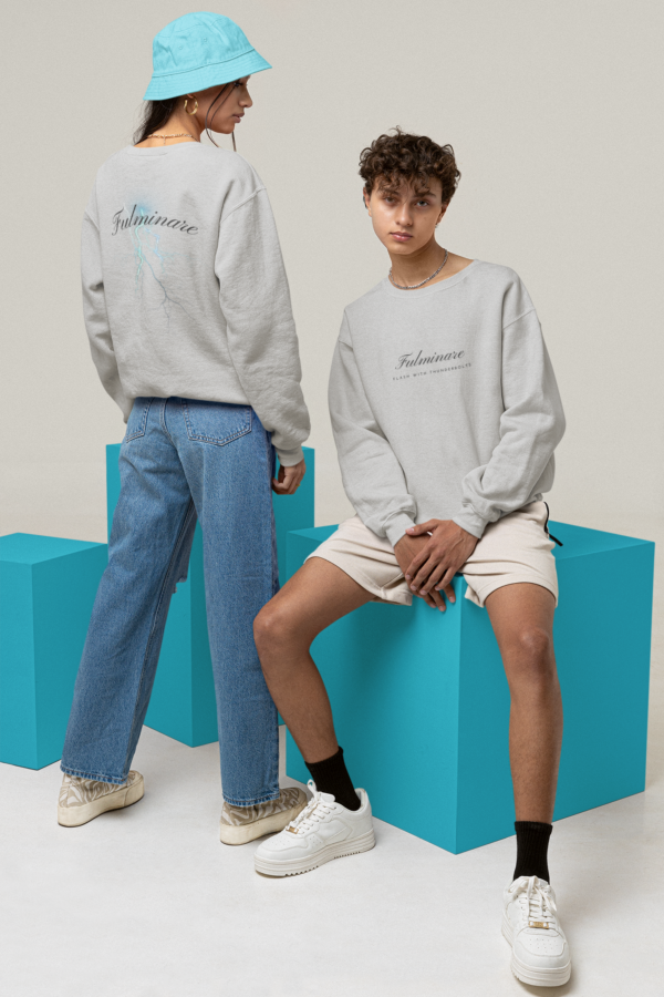 Fulminare Crewneck Sweatshirt, Latin Phrases, Inspirational Quote, Urban streetwear Pullover, Street wear Jumper - Image 13