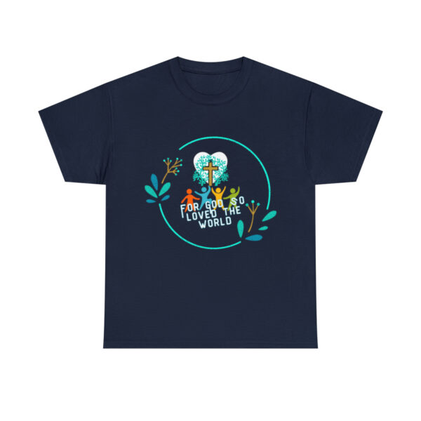 Christian T-shirt, For God So Loved The World, Jesus Christ Tshirt Christian Inspirational, Gift For Her, The Cross Shirt, Scriptures Tee - Image 8