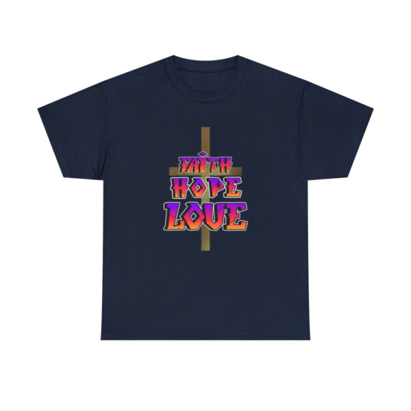 Faith Hope Love, The Cross Tshirt, Christian Shirt, Christianity Tee, Christian Inspirational, Gift For Her, Gift For Him, - Image 9