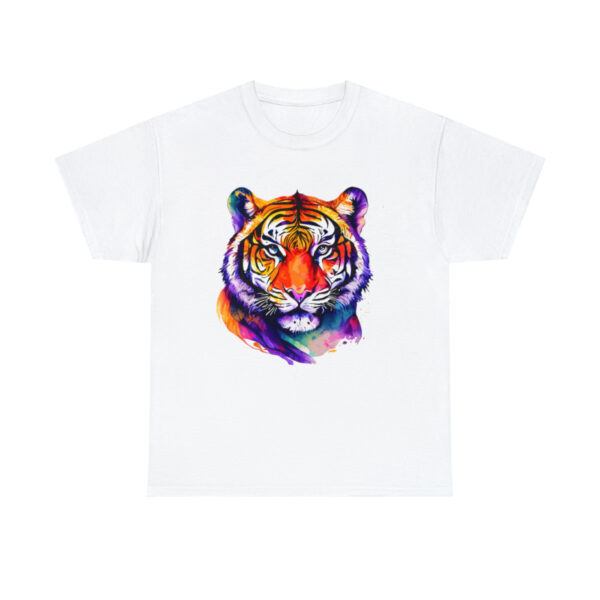 Animal Tiger Print Cotton TShirt, Big Cat Tee, Gift For Her, African Cat T-shirt, Tigress - Image 7