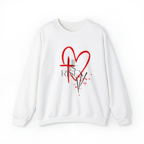 He Is Risen, Christian tshirt, Jesus Christ Tee, Christian streetwear, Pop Culture, Mens Sweatshirt, Womens Sweatshirt - Image 3