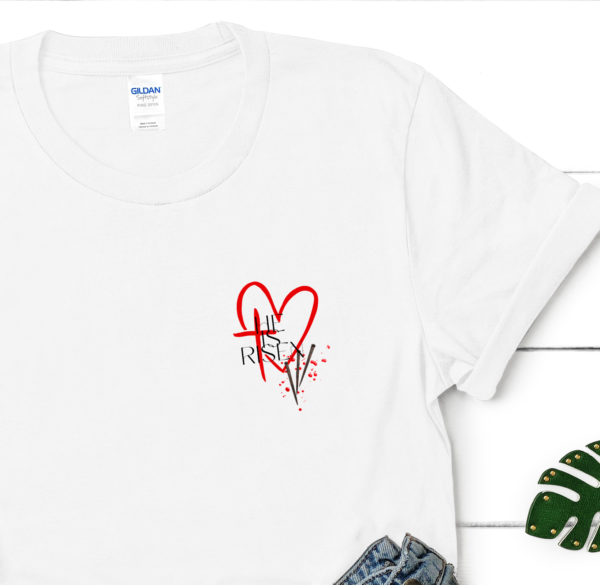 He Is Risen T-Shirt, The Cross Tshirt, Christian Shirt, Christianity Tee, Inspirational, Gift For Her, Gift For Him