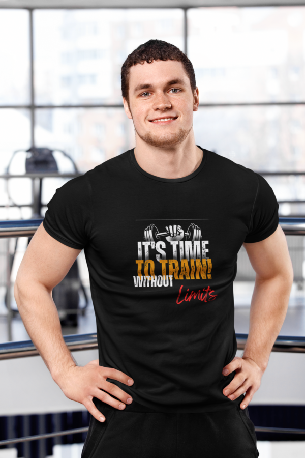 Gym T-Shirt, Train Without Limits Tee, Mens Tshirt, Weightlifting Shirt, Exercise Clothing, Fathers Day Gift, Softstyle Tee - Image 5