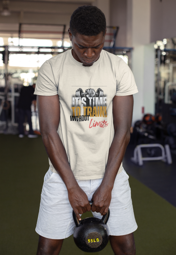 Gym T-Shirt, Train Without Limits Tee, Mens Tshirt, Weightlifting Shirt, Exercise Clothing, Fathers Day Gift, Softstyle Tee - Image 6