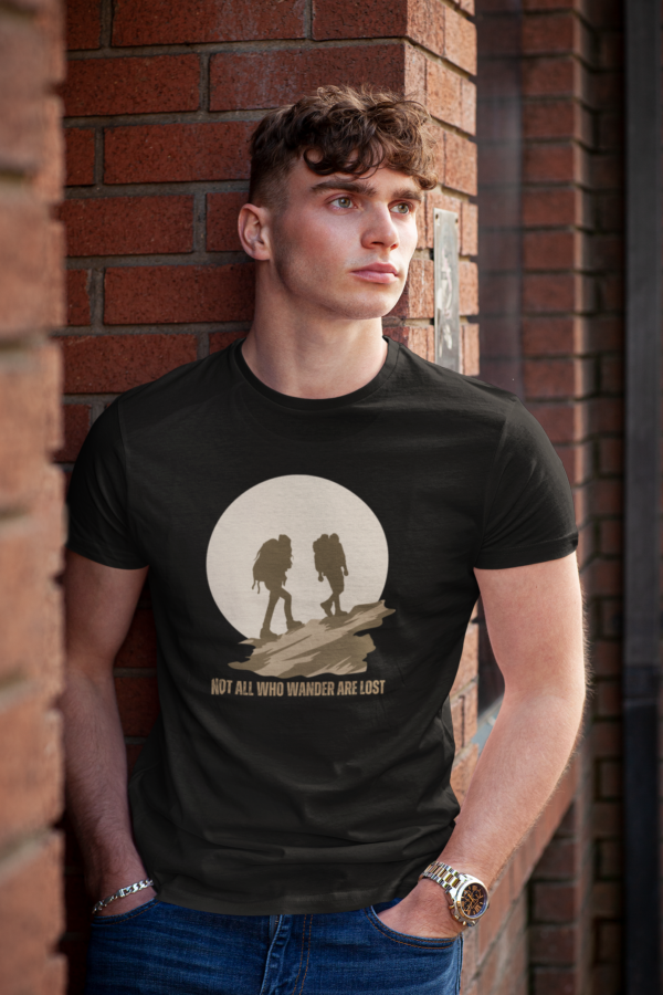 Not All Who Wander Are Lost Outdoors Tshirt, Hiking, Bushwalking Tee, Camping T-Shirt - Image 3