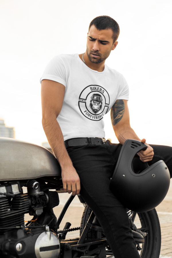 Hog Wild Motorcycle Tee, Motorbike Tshirt, Bike Gear, Biker Shirt - Image 2
