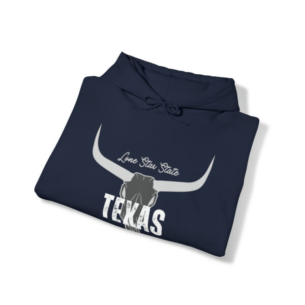 Teas The Lone Star State Hoodie, Western Jumper, Texas Pullover, Mens Hooded Sweatshirt, Texas Longhorn, Texas Hoodie, - Image 3