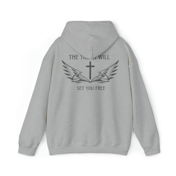 The Truth Will Set You Free Hoodie, The Cross Hooded Sweatshirt, Christian Pullover, Christianity Jumper, Inspirational, Gift For Her - Image 6