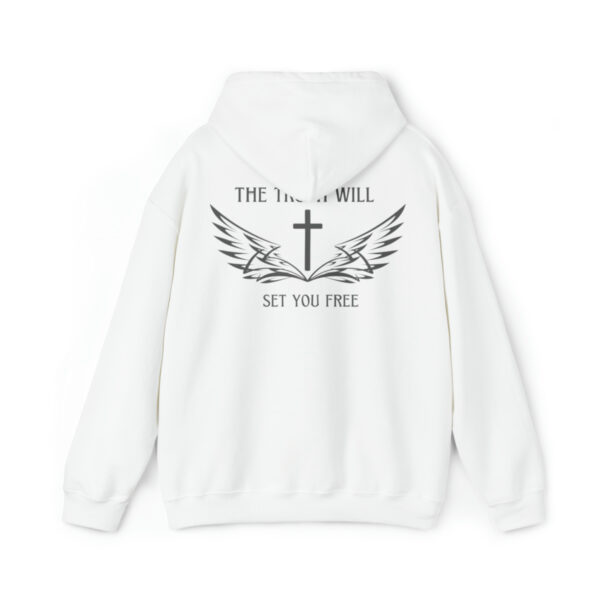 The Truth Will Set You Free Hoodie, The Cross Hooded Sweatshirt, Christian Pullover, Christianity Jumper, Inspirational, Gift For Her - Image 3