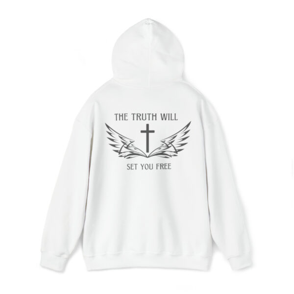 The Truth Will Set You Free Hoodie, The Cross Hooded Sweatshirt, Christian Pullover, Christianity Jumper, Inspirational, Gift For Her - Image 4