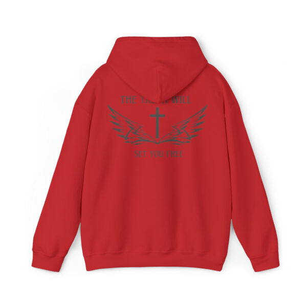 The Truth Will Set You Free Hoodie, The Cross Hooded Sweatshirt, Christian Pullover, Christianity Jumper, Inspirational, Gift For Her - Image 9