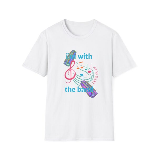 Harmonica Tshirt, I'm With The Band Shirt, Mouthorgan Tee, Harp T-shirt, Gift For Him, Gift For Her, Harmonica Music Tshirt - Image 6