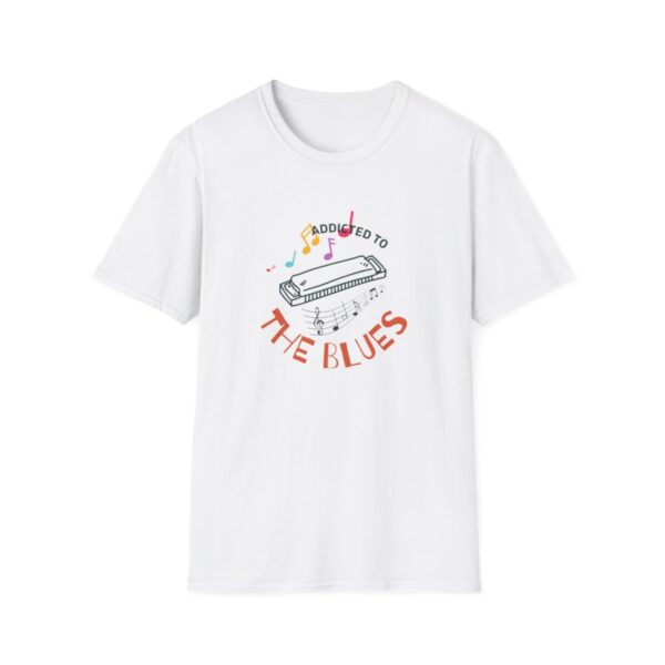 Harmonica Tee, Addicted To The Blues Shirt, Mouthorgan Tshirt, Blues Harp T-shirt, Gift For Him, Gift For Her, Blues Harmonica - Image 4