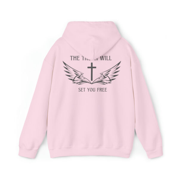 The Truth Will Set You Free Hoodie, The Cross Hooded Sweatshirt, Christian Pullover, Christianity Jumper, Inspirational, Gift For Her - Image 8