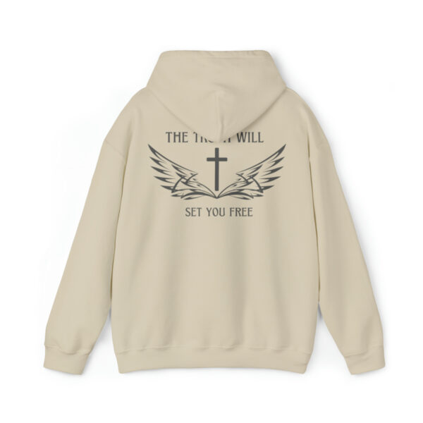 The Truth Will Set You Free Hoodie, The Cross Hooded Sweatshirt, Christian Pullover, Christianity Jumper, Inspirational, Gift For Her - Image 5