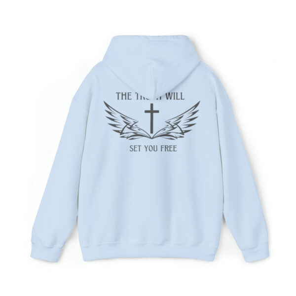 The Truth Will Set You Free Hoodie, The Cross Hooded Sweatshirt, Christian Pullover, Christianity Jumper, Inspirational, Gift For Her - Image 7