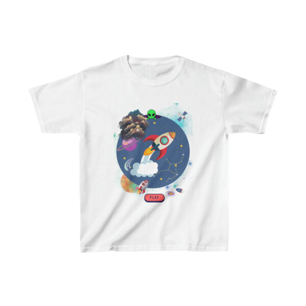 Kids Space Tshirt, Spaceship, Outerspace, Astronaut, Galaxy, Universe - Image 4