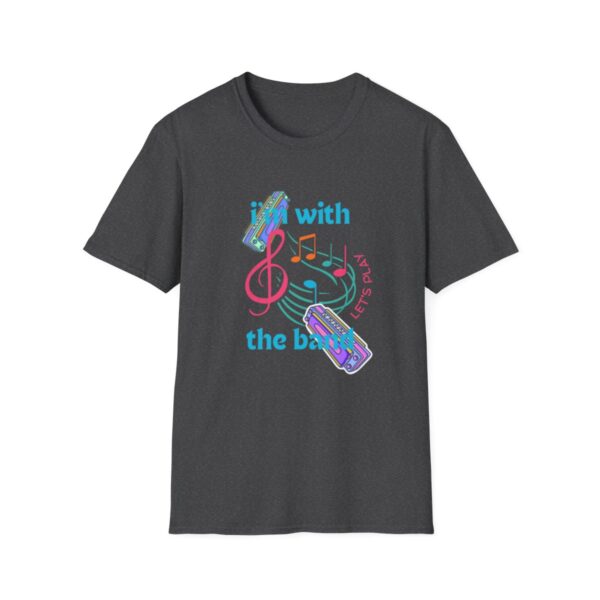 Harmonica Tshirt, I'm With The Band Shirt, Mouthorgan Tee, Harp T-shirt, Gift For Him, Gift For Her, Harmonica Music Tshirt - Image 9