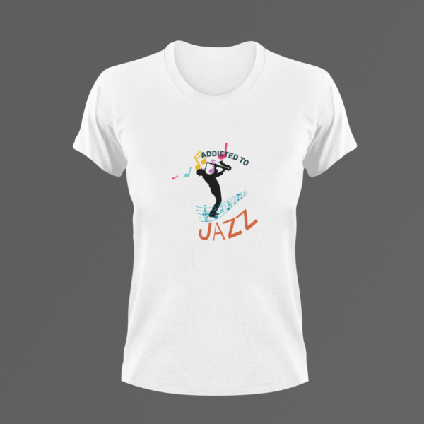 Saxophone Tee, Addicted To Jazz Shirt, Sax Tshirt, Jazz Sax T-shirt, Gift For Him, Gift For Her, Jazz Woodwind