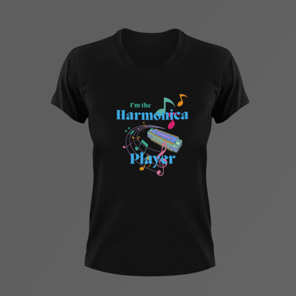 Harmonica Shirt, I'm The Harmonica Player Tshirt, Mouthorgan Tee, Harp T-shirt, Gift For Him, Gift For Her, Harmonica Music Tshirt