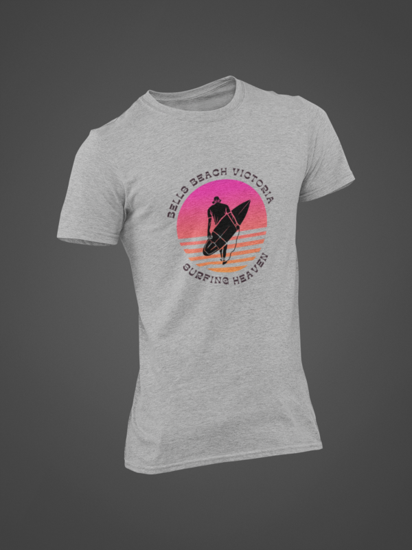 Bells Beach Surfing Tshirt, Surfing T-Shirt, Summer Surf Gift, Surfing Surfboard, Beach Vibes Tee, Summer Shirt - Image 3