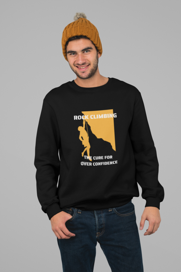 Rock Climbing Sweatshirt, Abseiling Pullover, Extreme Sports, Mountain Climbing, Outdoors gear, Bushwalking, Nature, Crewneck Sweatshirt - Image 2