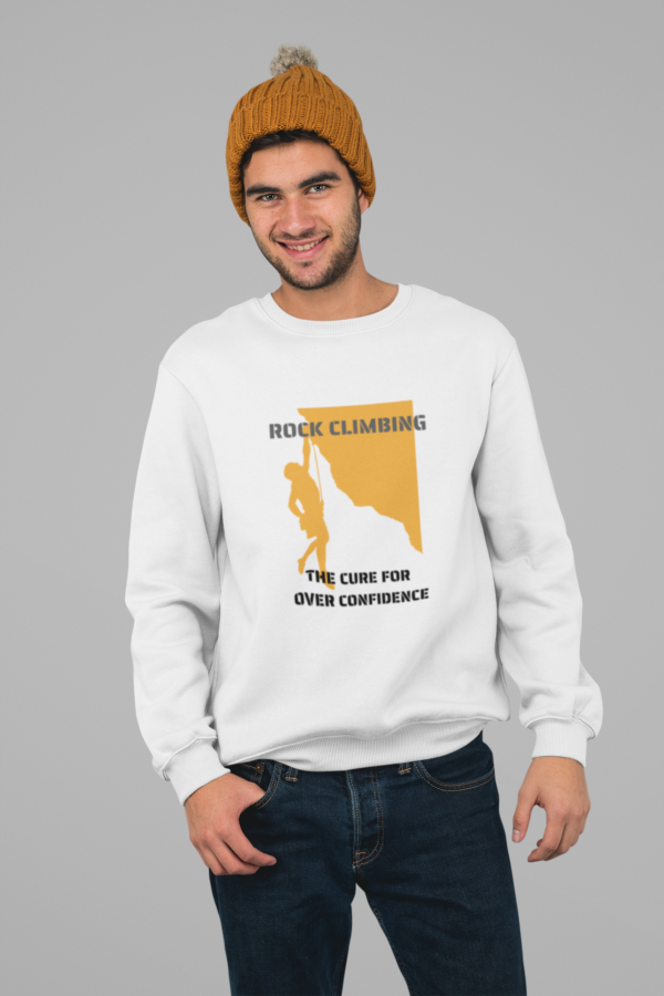 Rock Climbing Sweatshirt, Abseiling Pullover, Extreme Sports, Mountain Climbing, Outdoors gear, Bushwalking, Nature, Crewneck Sweatshirt