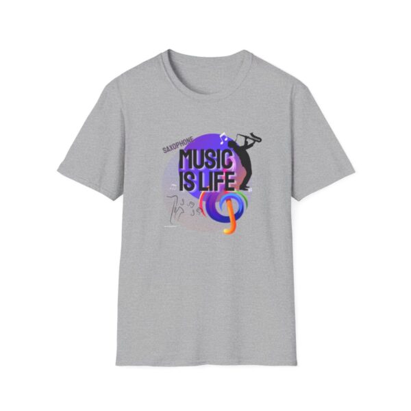 Music Is Life Tee, Sax Tshirt, Gift For Him, Gift For Her, Saxophone Music Tee, Jazz T-shirt, Saxophone Tshirt - Image 6
