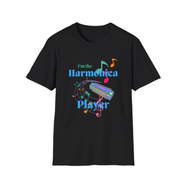 Harmonica Shirt, I'm The Harmonica Player Tshirt, Mouthorgan Tee, Harp T-shirt, Gift For Him, Gift For Her, Harmonica Music Tshirt - Image 6