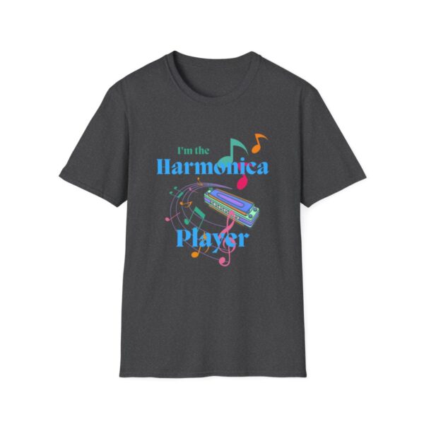 Harmonica Shirt, I'm The Harmonica Player Tshirt, Mouthorgan Tee, Harp T-shirt, Gift For Him, Gift For Her, Harmonica Music Tshirt - Image 9