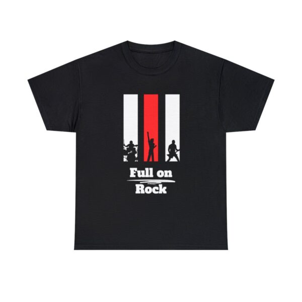 Full on Rock T Shirt, Guitar Tee, Drums Shirt, Bass Guitar T-Shirt, Rock n Roll, Heavy Metal Tee, Rock Tshirt, Gift For Him, Gift For Her - Image 3