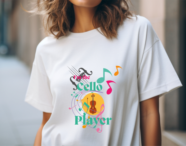 I'm The Cello Player Tshirt, Classical Shirt, Cello Tee, Strings T-shirt, Gift For Him, Gift For Her, Music T-shirt, Musician Shirt - Image 2