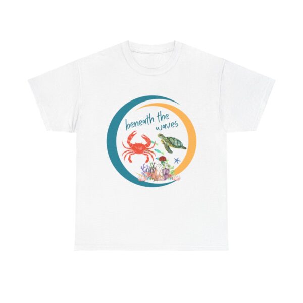 Beneath The Waves TShirt, Ocean Creatures Design, Summer Gift, Save The Planet, Save The Ocean - Image 3