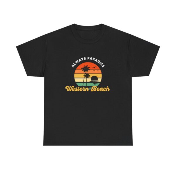 Beach Tshirt, Western Beach T-shirt, Surfing Tee, Summer Vibes, Unisex Heavy Cotton Tshirt - Image 3
