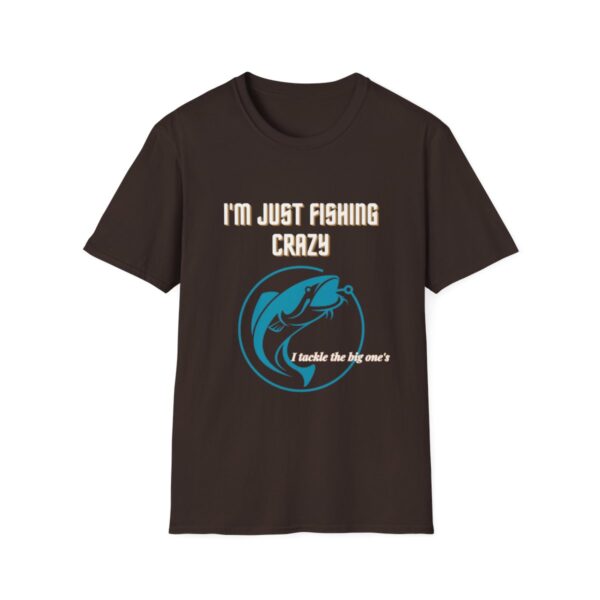 Fisherman's Tshirt, Crazy About Fishing Tee, Fishing gift, Gift For Him, Fishing Shirt, Fly Fishing T-shirt - Image 3
