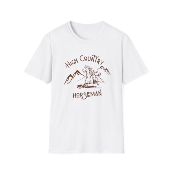 High Country Horseman Tshirt, Horse Shirt, High Plains Horses Tee, Horse Sports, Unisex Softstyle - Image 10