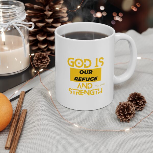 Christian Ceramic Coffee Mugs and Cups, God Is Our Refuge And Strength, Coffee Lover, Christianity, Jesus Christ, Religion Cup, Gift For Her - Image 4