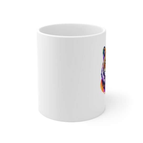 Tiger Ceramic Coffee Mugs and Cups, Big Cat Head, Coffee Lover, Jungle Cats Mug, Purple Tiger, Dad Coffee Mug, Gift For Him, Gift For Her - Image 2