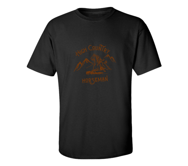 High Country Horseman Tshirt, Horse Shirt, High Plains Horses Tee, Horse Sports, Unisex Softstyle - Image 3