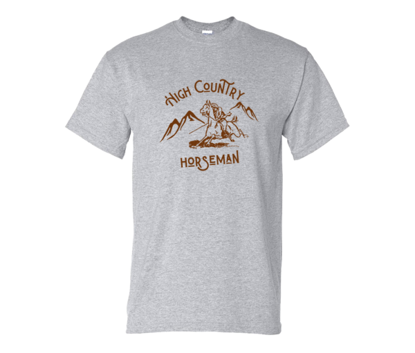 High Country Horseman Tshirt, Horse Shirt, High Plains Horses Tee, Horse Sports, Unisex Softstyle