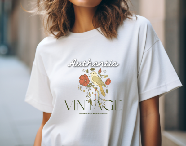 Tshirt Classic Vintage, Vintage Tee, Gift For Him, Vintage Shirt, Authentic T-Shirt, Old Style T-shirt, Limited Edition, Vintage Print - Image 2