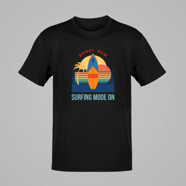 Bondi Beach Surfing T Shirt, Summer Surf Gift, Surfboard Tee, Beach Vibes, Sydney Australia Beaches - Image 2