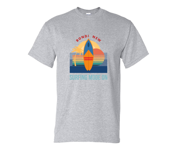 Bondi Beach Surfing T Shirt, Summer Surf Gift, Surfboard Tee, Beach Vibes, Sydney Australia Beaches - Image 3